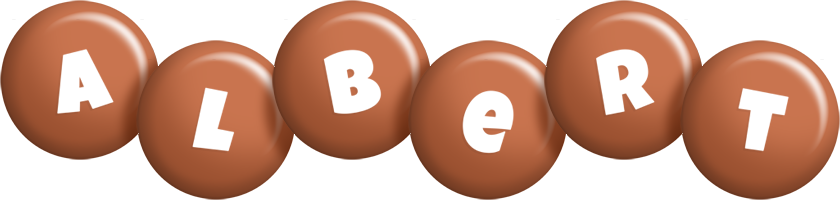 albert candy-brown logo