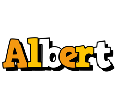 albert cartoon logo