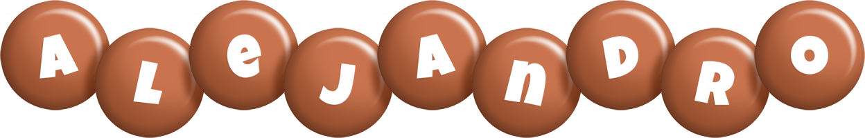 alejandro candy-brown logo