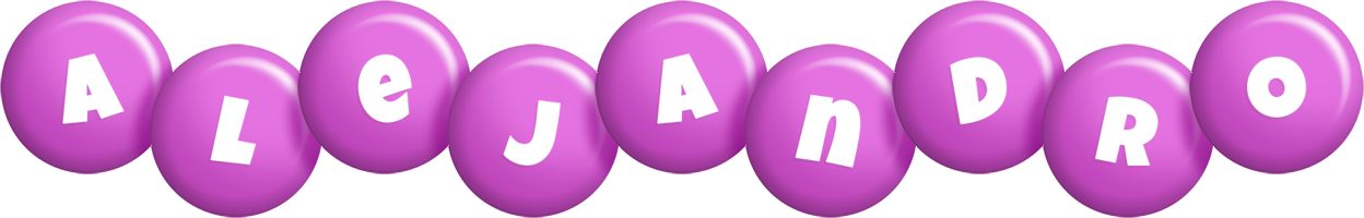 alejandro candy-purple logo