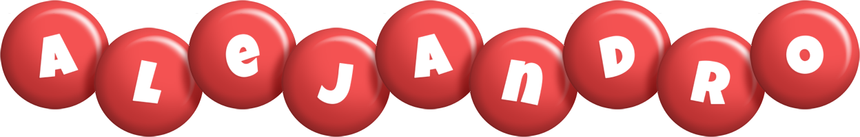 alejandro candy-red logo