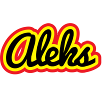 aleks flaming logo