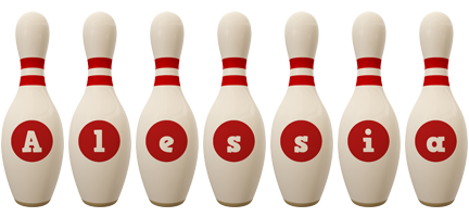 alessia bowling-pin logo