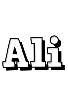 ali snowing logo