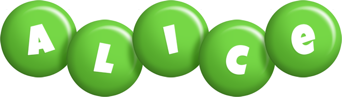 alice candy-green logo