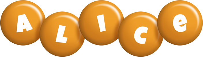 alice candy-orange logo