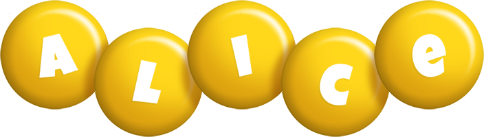 alice candy-yellow logo
