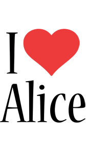 alice i-love logo