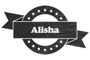 alisha grunge logo