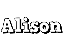 alison snowing logo