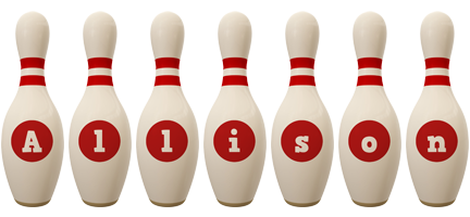 allison bowling-pin logo