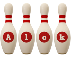 alok bowling-pin logo