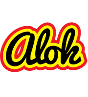 alok flaming logo