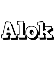 alok snowing logo