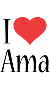 ama i-love logo