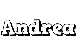 andrea snowing logo