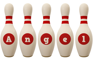 angel bowling-pin logo