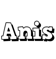 anis snowing logo