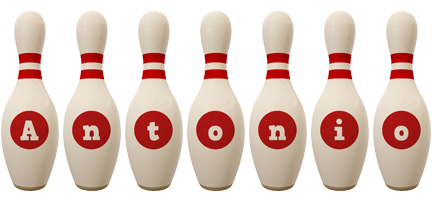 antonio bowling-pin logo