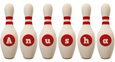 anusha bowling-pin logo