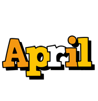 april cartoon logo