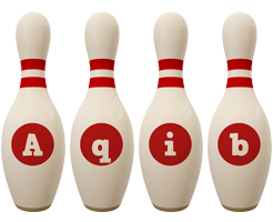 aqib bowling-pin logo