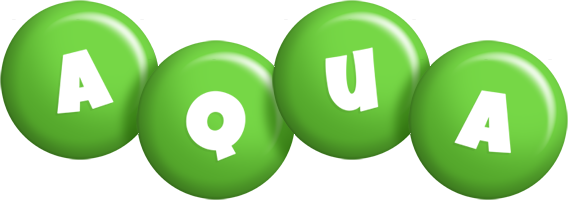 aqua candy-green logo