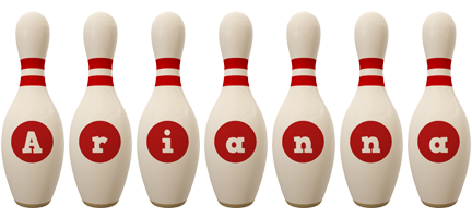 arianna bowling-pin logo