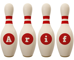 arif bowling-pin logo