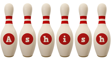 ashish bowling-pin logo