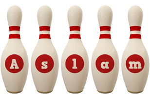 aslam bowling-pin logo