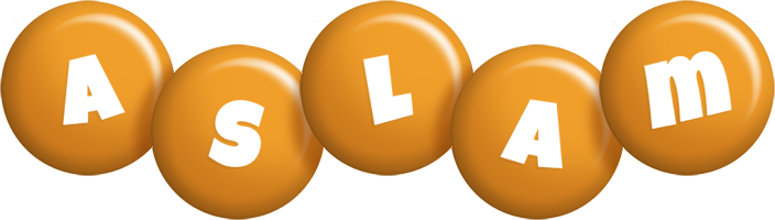 aslam candy-orange logo