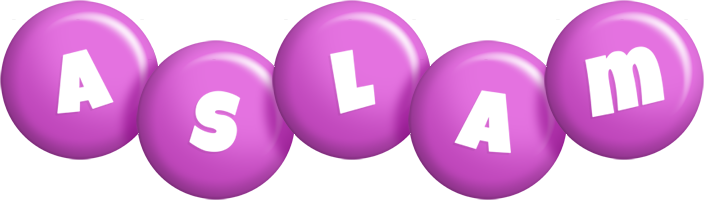 aslam candy-purple logo