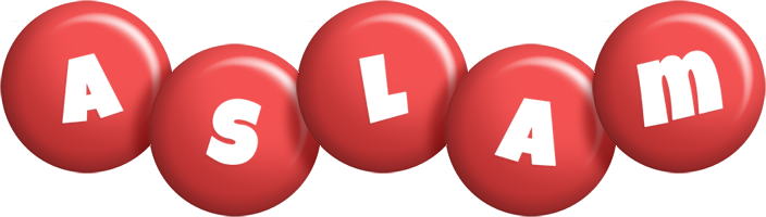 aslam candy-red logo