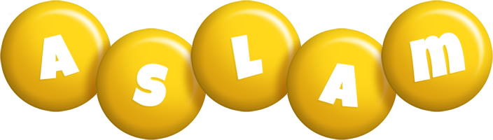 aslam candy-yellow logo
