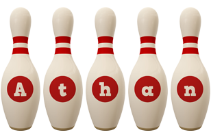 athan bowling-pin logo