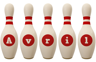avril bowling-pin logo