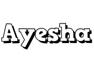 ayesha snowing logo