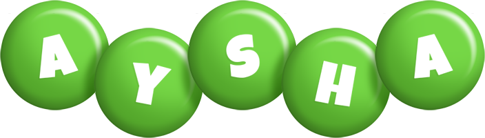 aysha candy-green logo