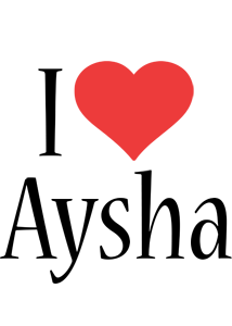 aysha i-love logo