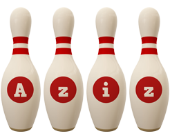 aziz bowling-pin logo