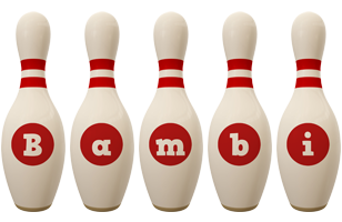 bambi bowling-pin logo