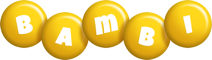 bambi candy-yellow logo