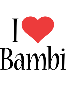 bambi i-love logo