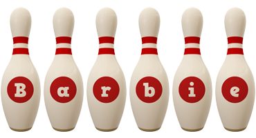 barbie bowling-pin logo
