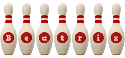 beatriz bowling-pin logo