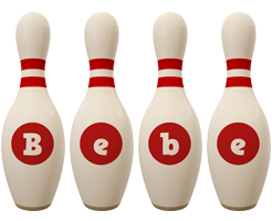 bebe bowling-pin logo