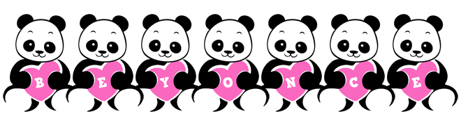 beyonce love-panda logo