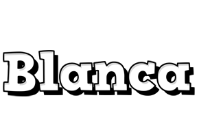 blanca snowing logo