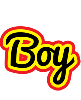 boy flaming logo